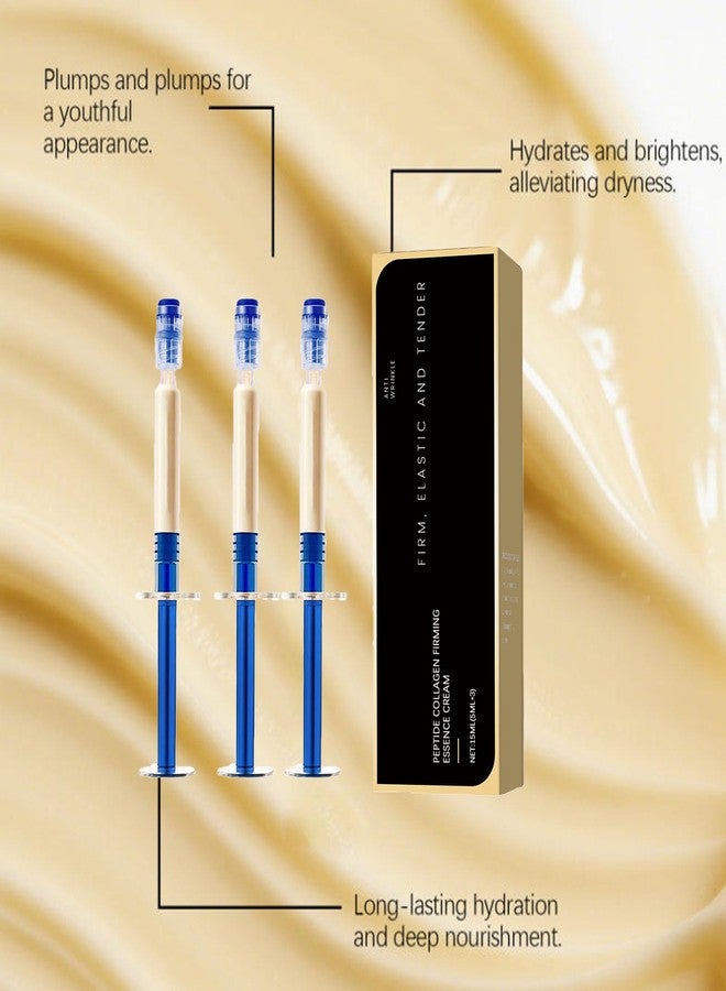 SURORAIN Peptide Collagen Elastic Essence Cream, Micro-Molecular Collagen Anti-Wrinkle Lotion, Firms Skin, Long-Lasting Moisturizes, Anti-Aging, Suitable for All Skin Types (3PCS, 5ml) - Image 4